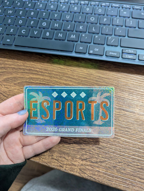 NACE Grand Finals Glitter Sticker (License plate design)